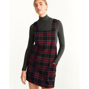 Mango Pockets Pinafore Mini Dress XS